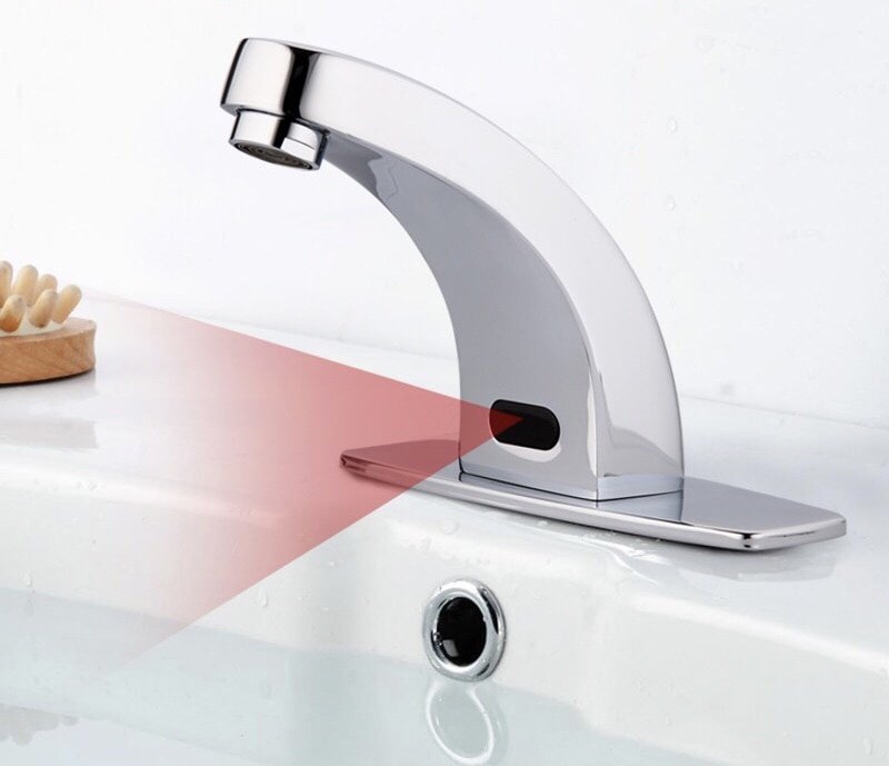 Nguyên lí hoạt động của vòi rửa thông minh dựa trên điểm thu và phát tia hồng ngoại
